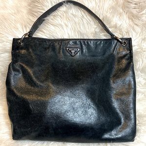 Well-loved Prada Hobo Bag